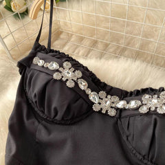 Jill Embellish Black Dress - Label Frenesi Fashion