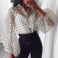 Jill Polka Shirt - Label Frenesi Fashion