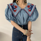 Kate Denim Tops - Label Frenesi Fashion