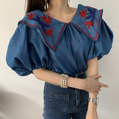 Kate Denim Tops - Label Frenesi Fashion