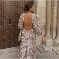 Lola Backless Maxi Dress - Label Frenesi Fashion