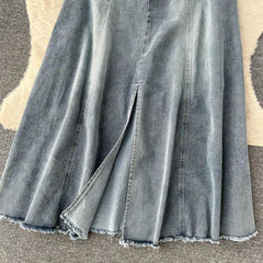 Lopez Tube Denim Dress - Label Frenesi Fashion