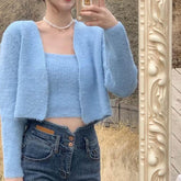 Martin Fuzzy Sweater Set - Label Frenesi Fashion
