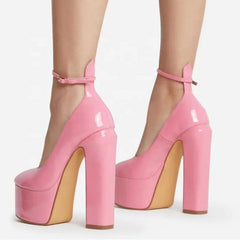 Patent Candy Platform Heels - Label Frenesi Fashion