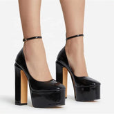 Patent Candy Platform Heels - Label Frenesi Fashion