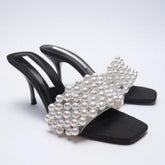 Pearl Heels - Label Frenesi Fashion
