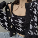 Pepa Plaid Sweater Set - Label Frenesi Fashion