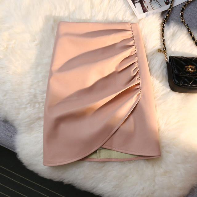 Plush Leather Skirt - Label Frenesi Fashion