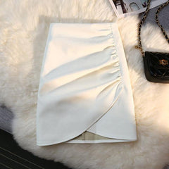 Plush Leather Skirt - Label Frenesi Fashion