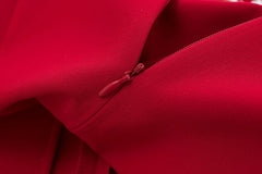 Red Pearl Bodycon Dress - Label Frenesi Fashion