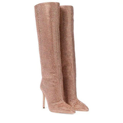 Rhinestone Bling Boots - Label Frenesi Fashion