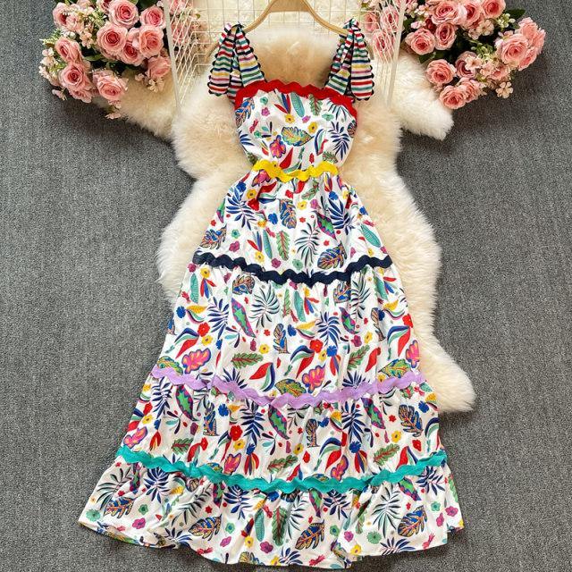 Rivera Printed Dress - Label Frenesi Fashion
