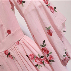 Ruffled Blush Dress - Label Frenesi Fashion