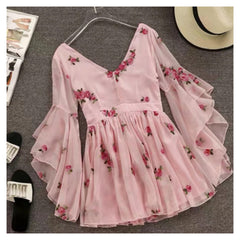 Ruffled Blush Dress - Label Frenesi Fashion