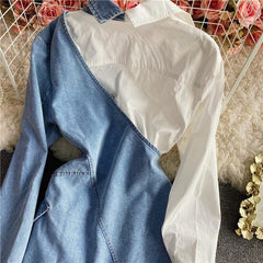Denim Blazer Dress - Label Frenesi Fashion