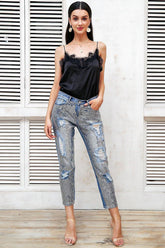 Sequin Jeans - Label Frenesi Fashion