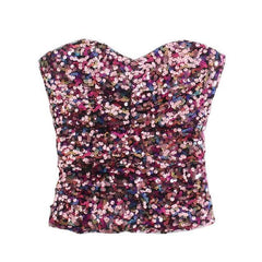 Sequin Tube Top - Label Frenesi Fashion