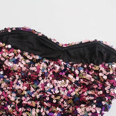 Sequin Tube Top - Label Frenesi Fashion