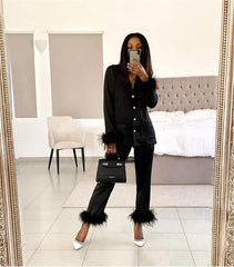 Shiraz Fur Coord Sets - Label Frenesi Fashion