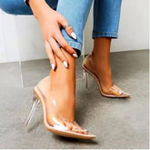 Stella Transparent Heels - Label Frenesi Fashion