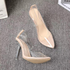 Stella Transparent Heels - Label Frenesi Fashion