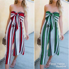 Striped Jumpsuit - Label Frenesi Fashion