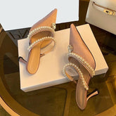 Talia Pearl Heels - Label Frenesi Fashion