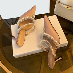 Talia Pearl Heels - Label Frenesi Fashion