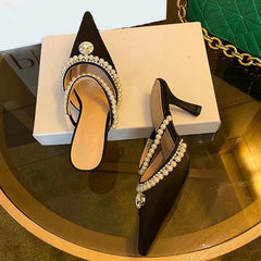 Talia Pearl Heels - Label Frenesi Fashion