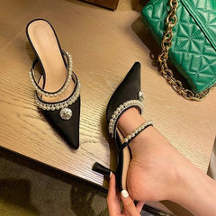 Talia Pearl Heels - Label Frenesi Fashion