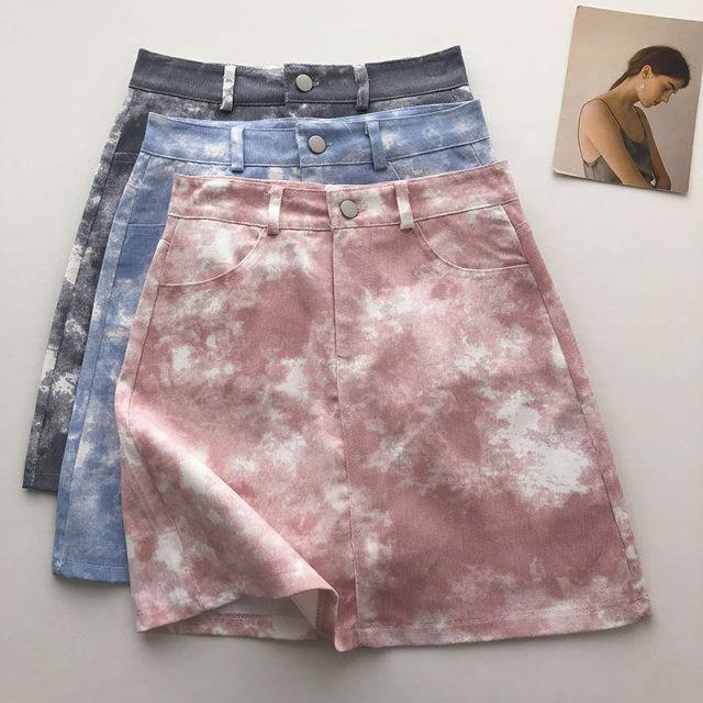 Tie-Dye Denim Skirt - Label Frenesi Fashion