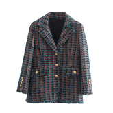 Ursula Tweed Blazer - Label Frenesi Fashion