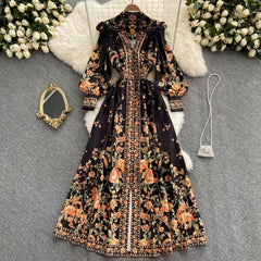 Venice Vintage MIDI Dress - Label Frenesi Fashion