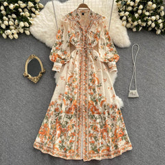Venice Vintage MIDI Dress - Label Frenesi Fashion