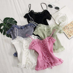 Vincent Ribbed Tops - Label Frenesi Fashion