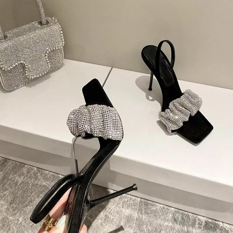 Wang Embellished Heels - Label Frenesi Fashion