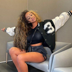 Wisconsin Baseball Jacket - Label Frenesi Fashion