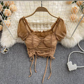 Zoe Padded Crop Tops - Label Frenesi Fashion