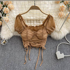 Zoe Padded Crop Tops - Label Frenesi Fashion