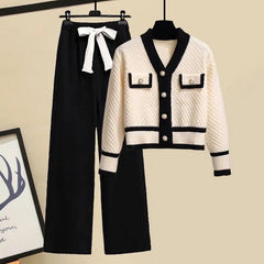 Kathy Knitted Sweater With Pants Set