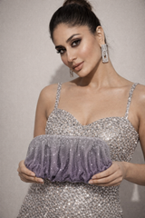 Crystal Ombré Clutch Bag