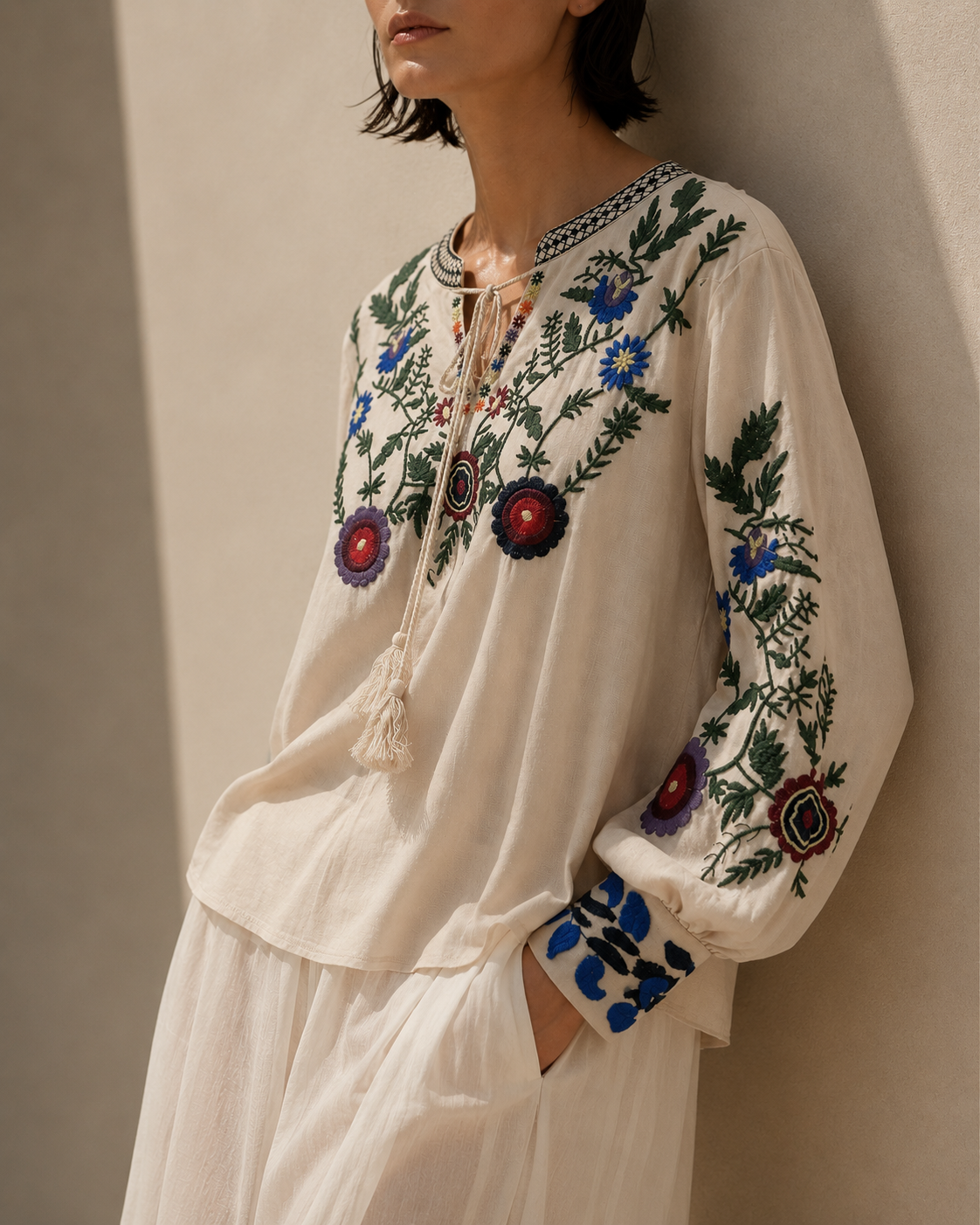 The Sofia Embroidered Top