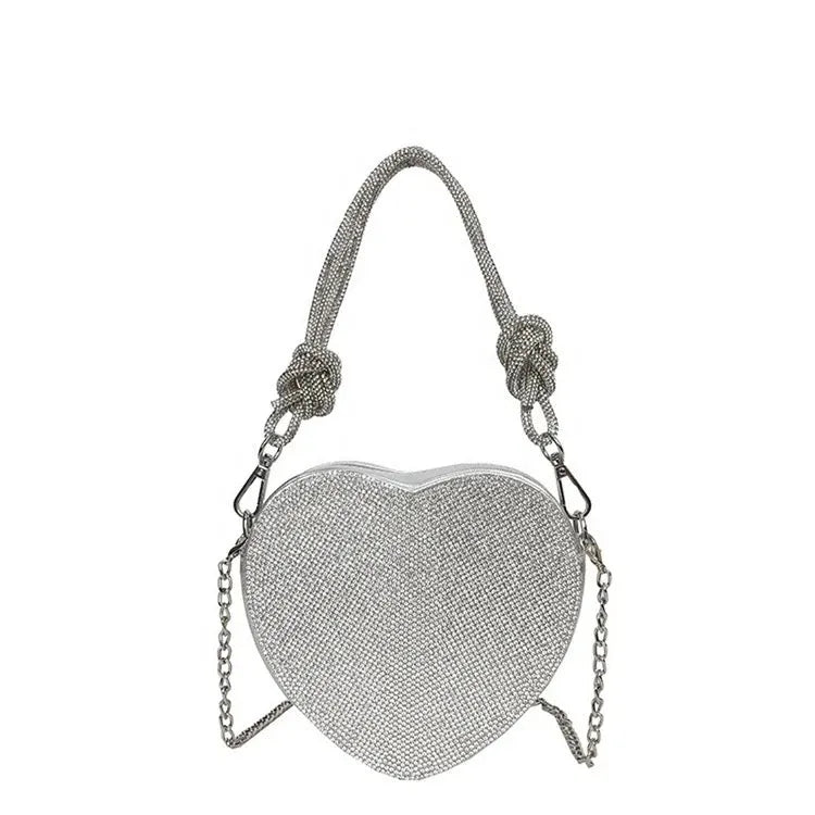 Bling Heart Hand Bag
