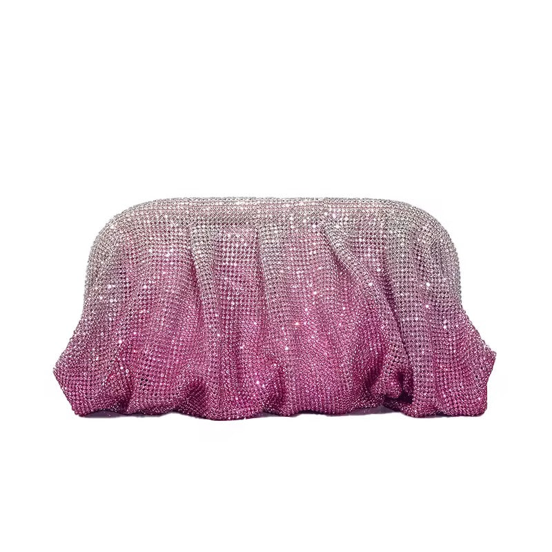 Crystal Ombré Clutch Bag
