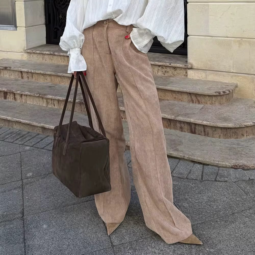 Vienna Corduroy Wide Pants