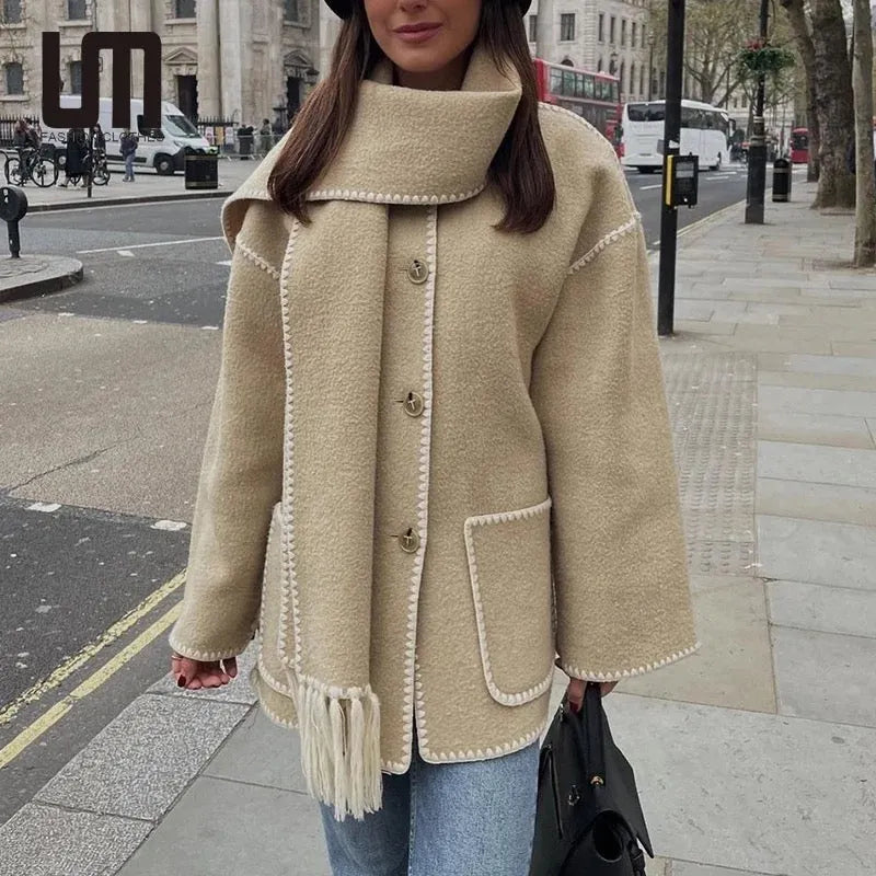 Juana Coat With Scarf