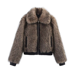 Soho Fur Bomber Jacket
