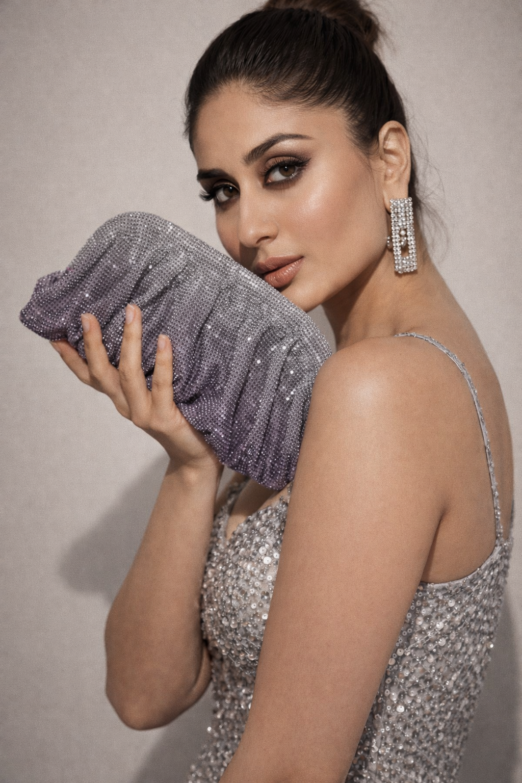 Crystal Ombré Clutch Bag