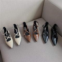 Olga Leather Flats