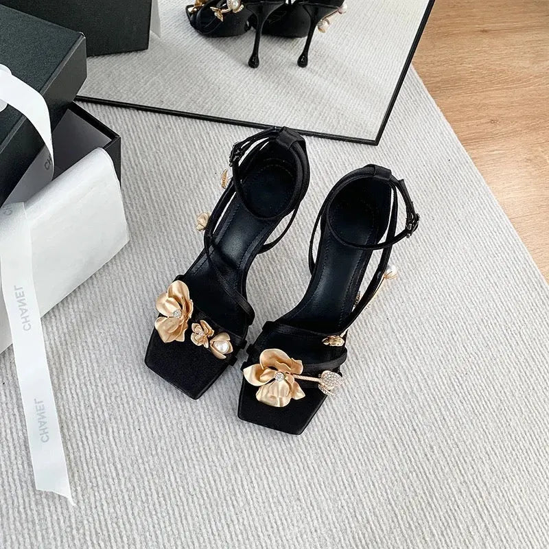 Lauren Golden Embellish Heels